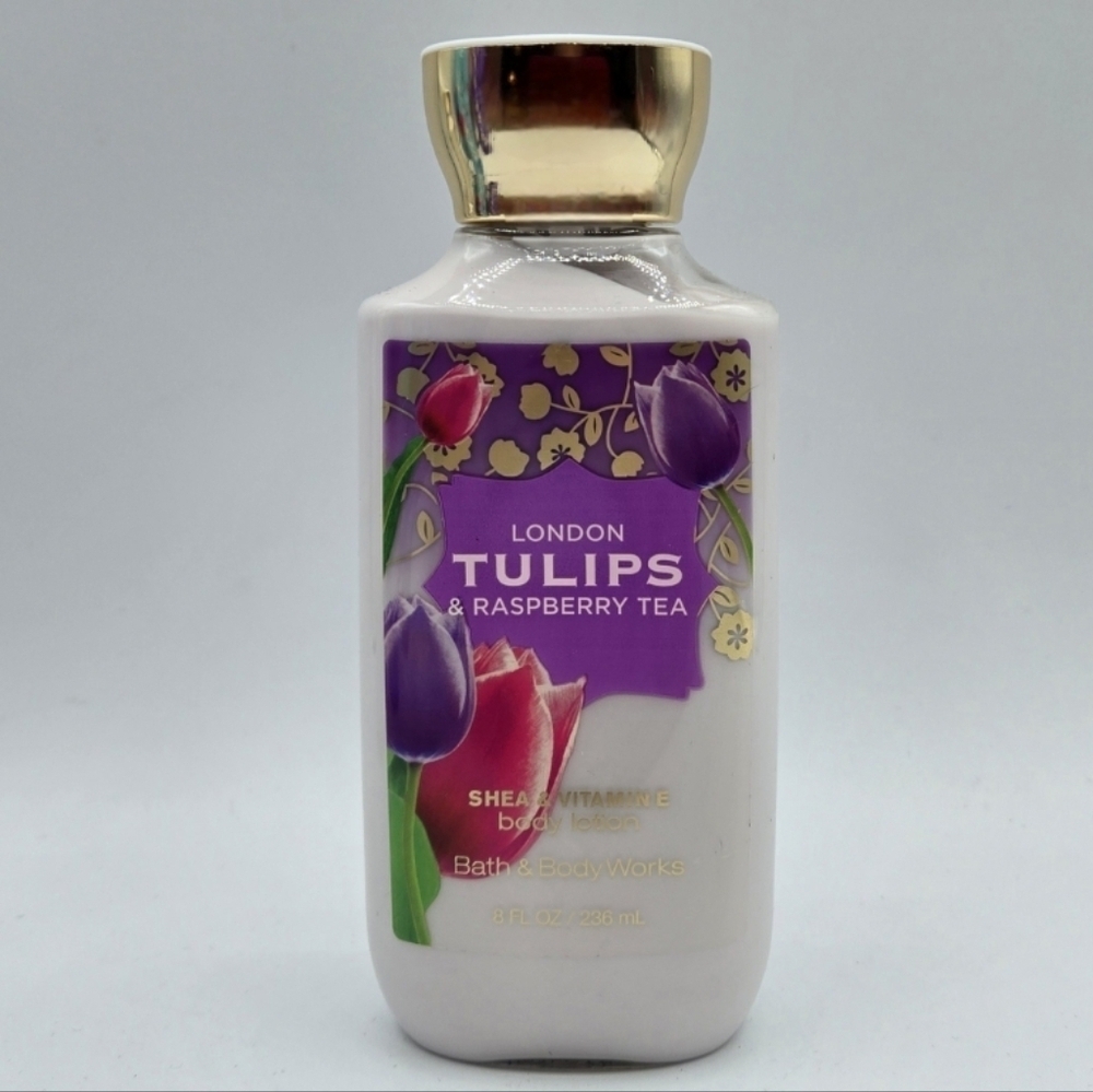 Bath and Body Works London Tulips & Raspberry Tea Shea & Vitamin E Body Lotion